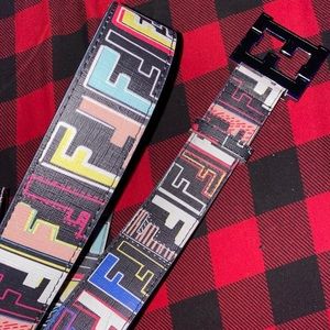 Multicolored Fendi Belt Size 38